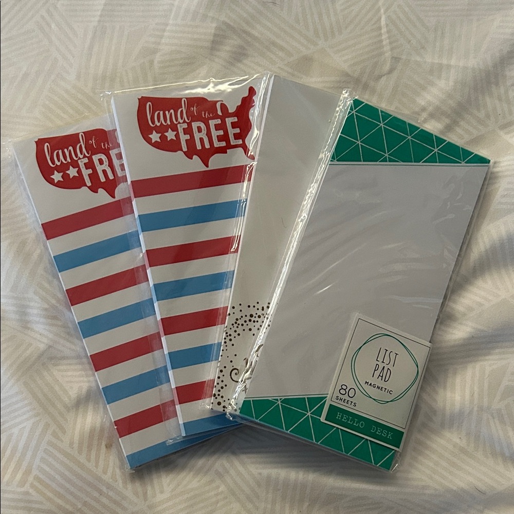 Patriotic and Geometric Notepad Set